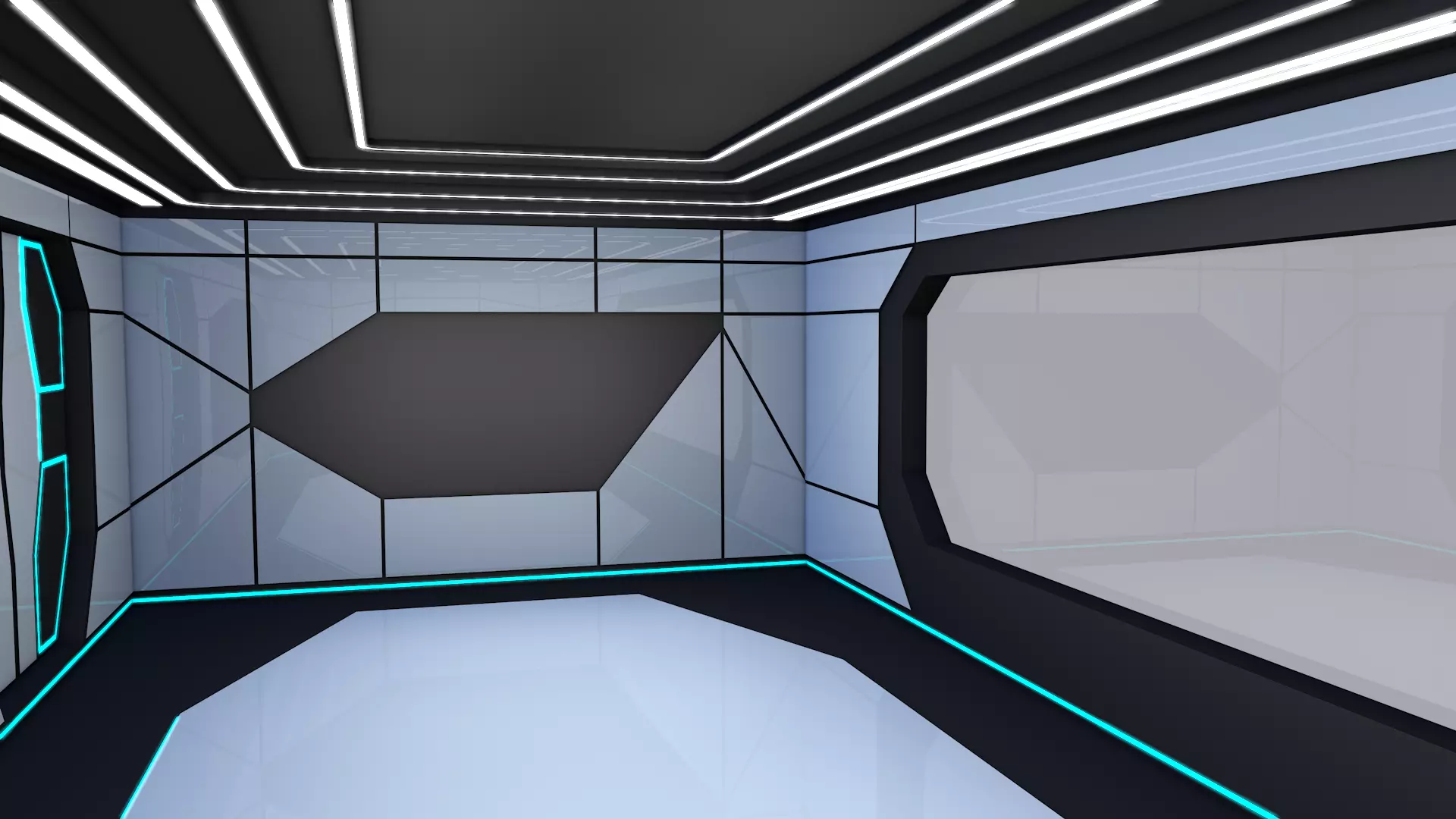 Sci Fi Room 3D model_0
