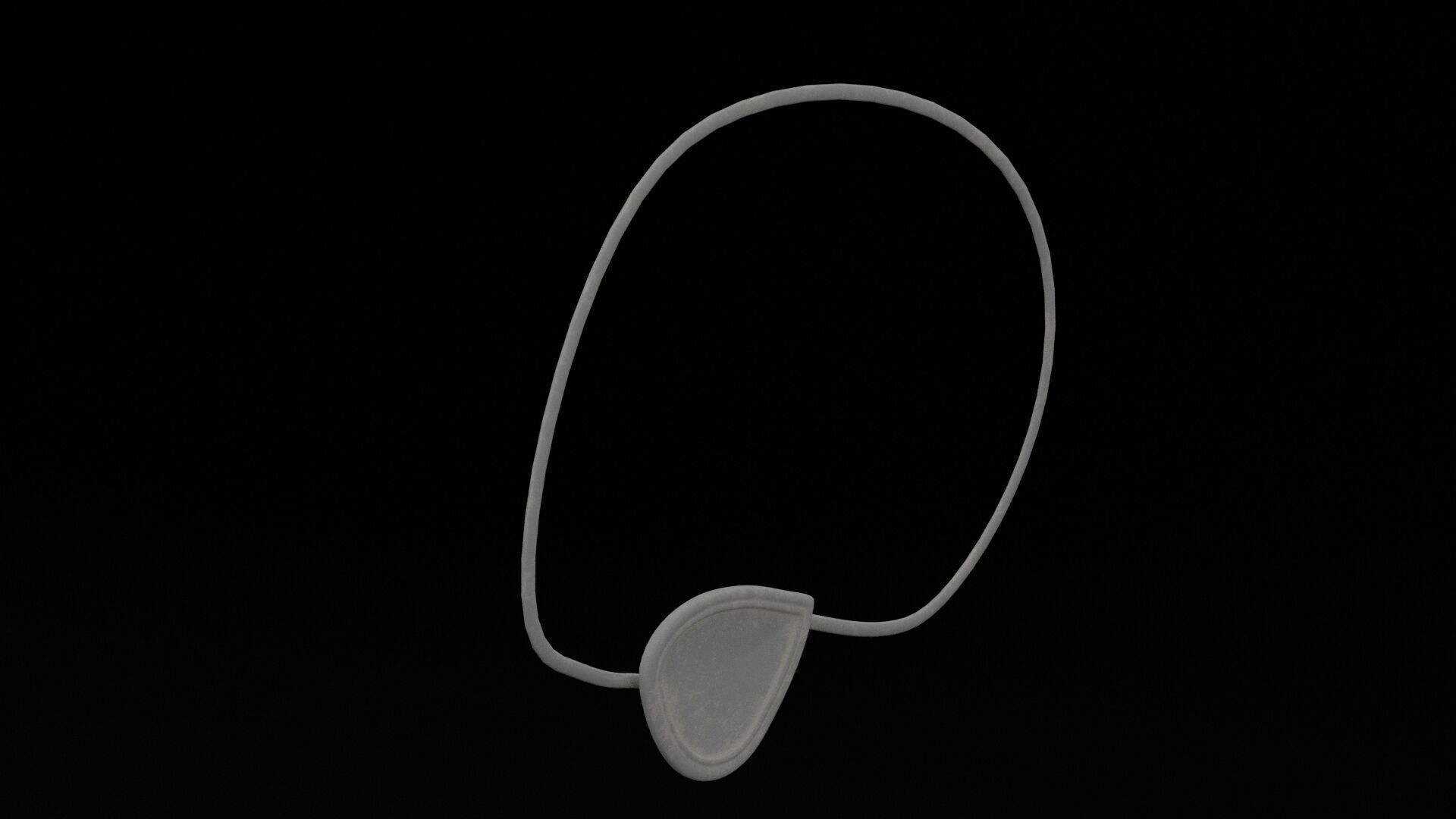 Pirate Eyepatch Low-poly 3D model_1