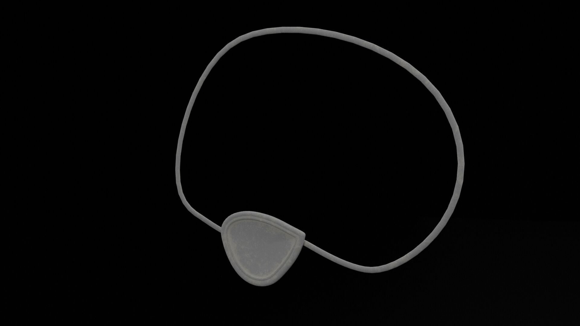 Pirate Eyepatch Low-poly 3D model_5