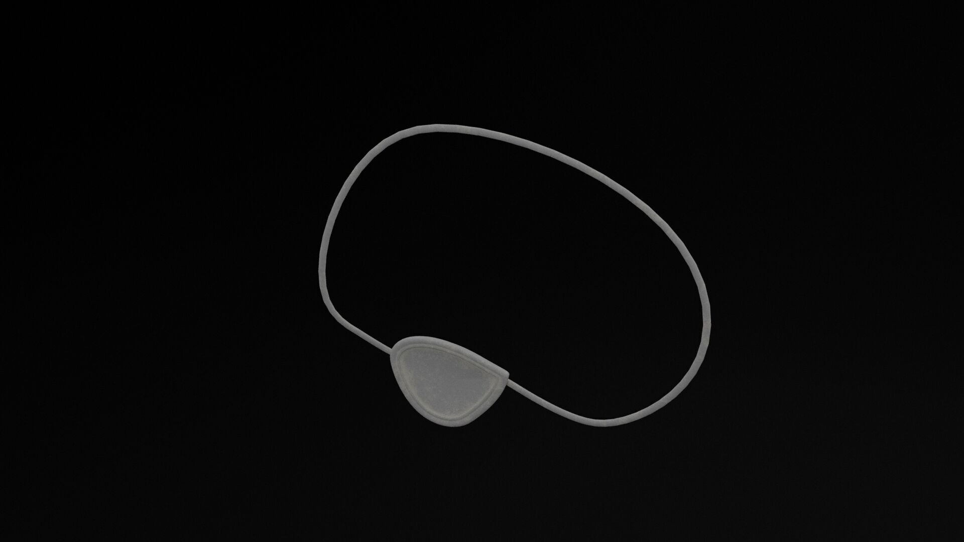 Pirate Eyepatch Low-poly 3D model_2