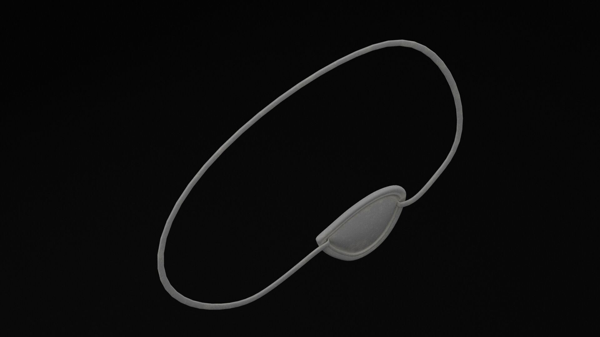 Pirate Eyepatch Low-poly 3D model_4