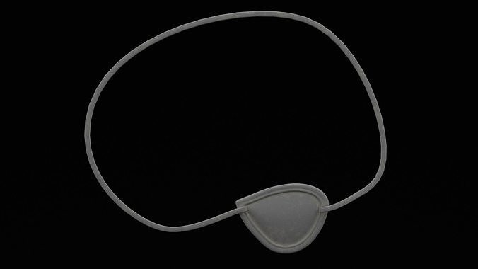 Pirate Eyepatch Low-poly 3D model