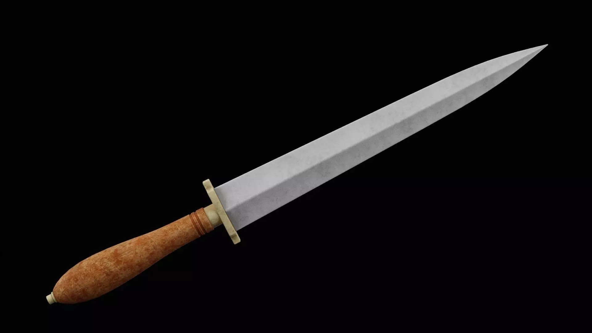 Dagger Weapon Low-poly 3D model_0