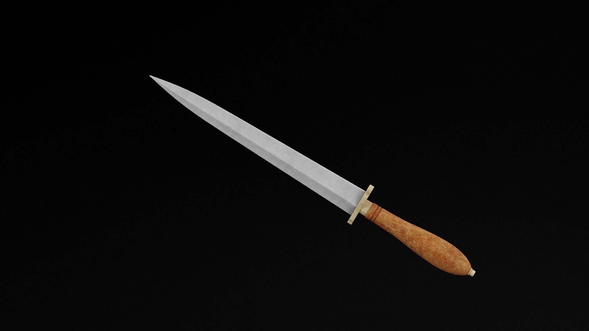 Dagger Weapon Low-poly 3D model_2