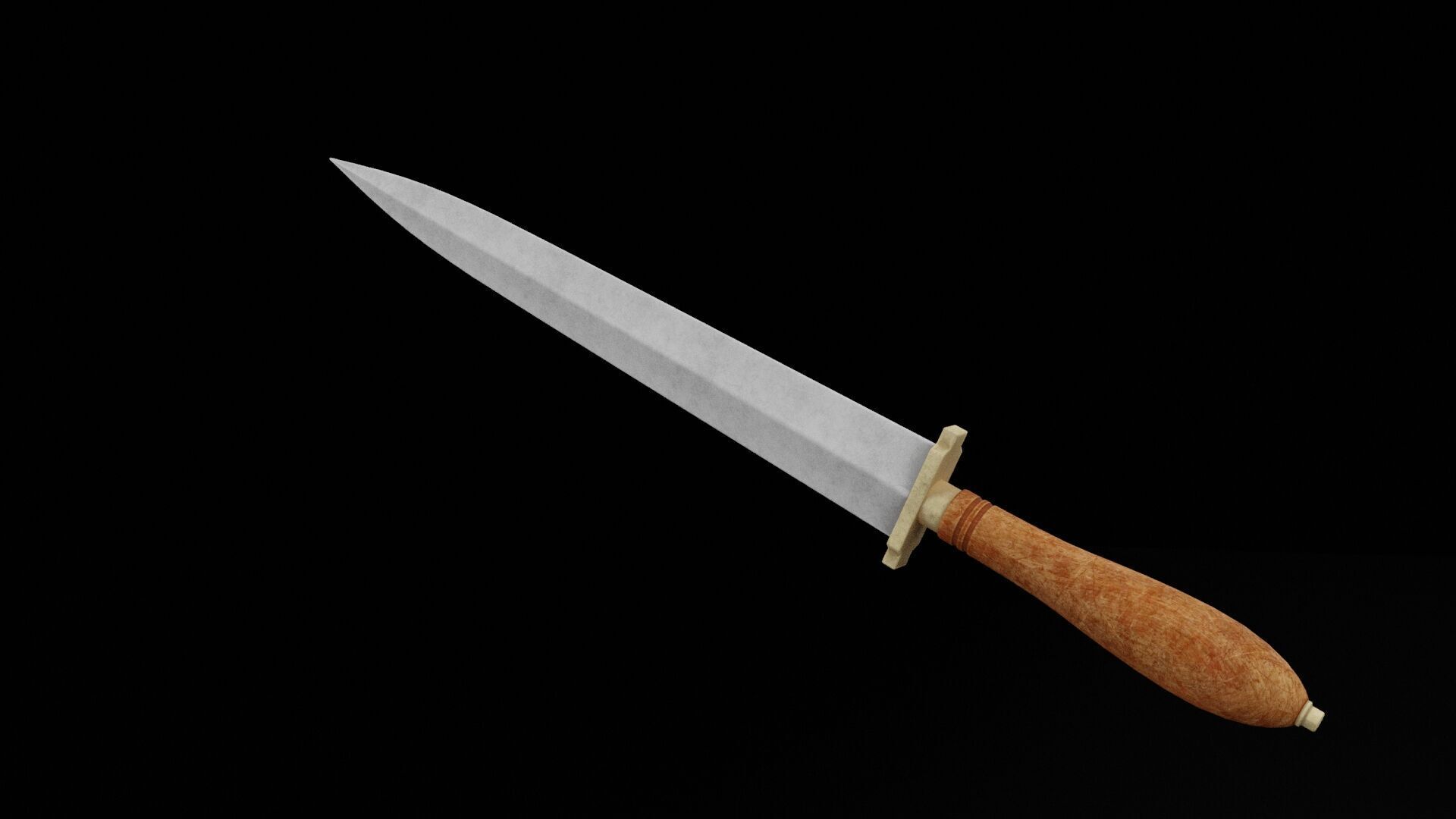 Dagger Weapon Low-poly 3D model_5