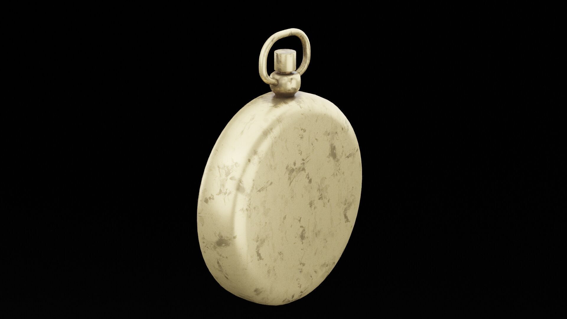 Navigational Compass Low-poly 3D model_1