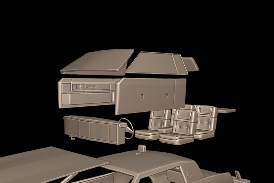 cadillac Eldorado 1983 3D print model_10