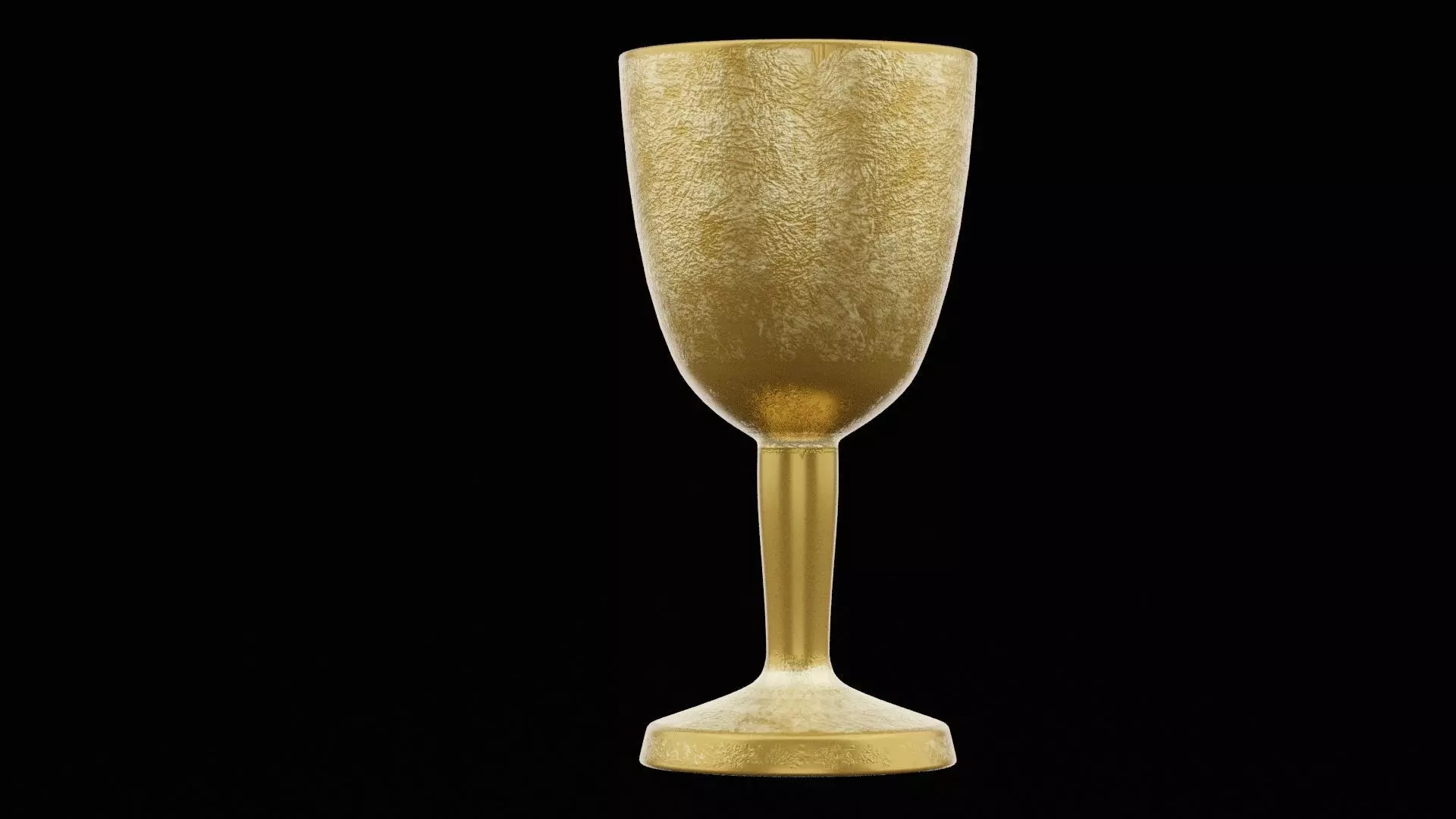 Golden Chalice Low-poly 3D model