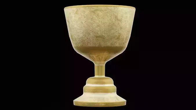 Golden Chalice Low-poly 3D model