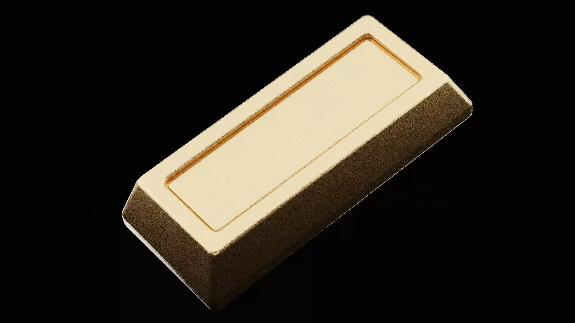 Golden Bar Low-poly 3D model_0