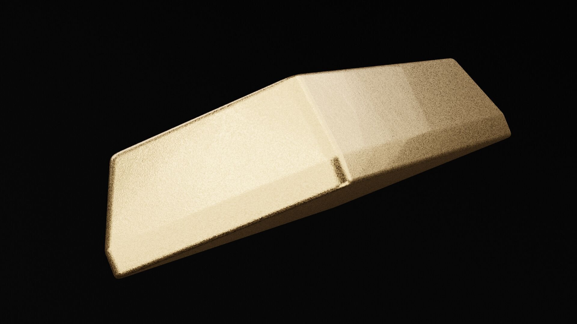 Golden Bar Low-poly 3D model_2