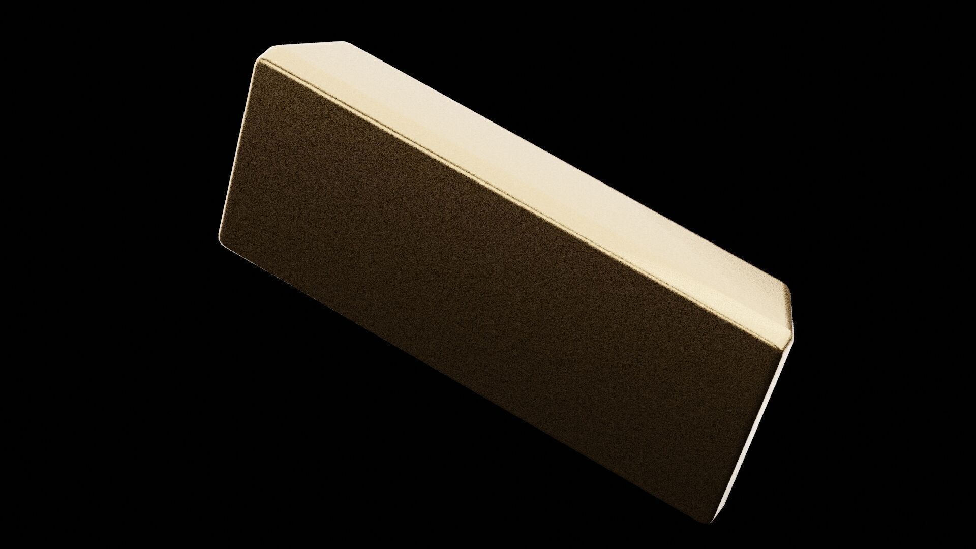 Golden Bar Low-poly 3D model_3