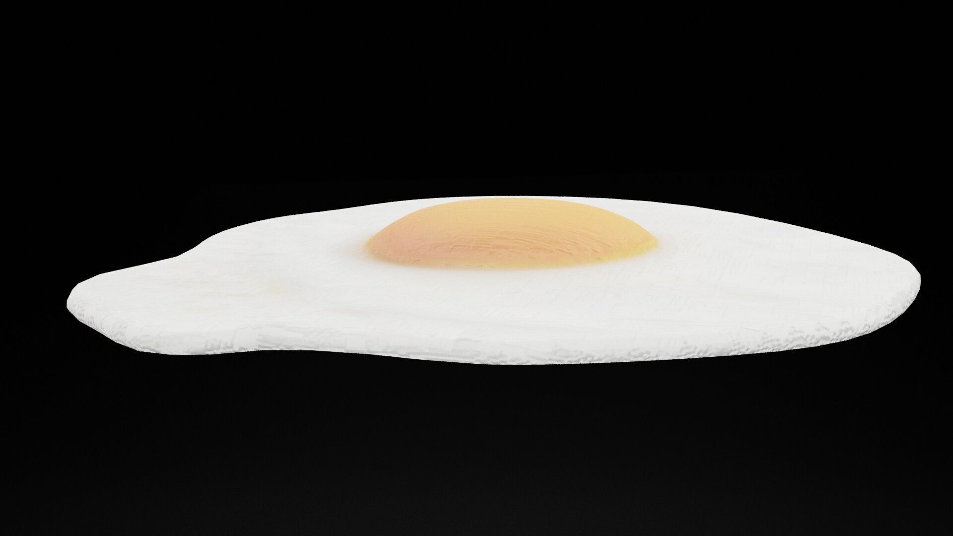 Fried Eggs Low-poly 3D model_5