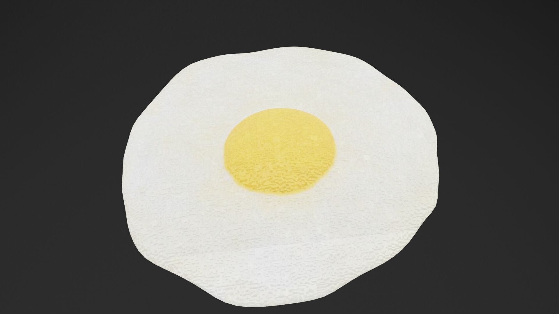 Fried Eggs Low-poly 3D model_5
