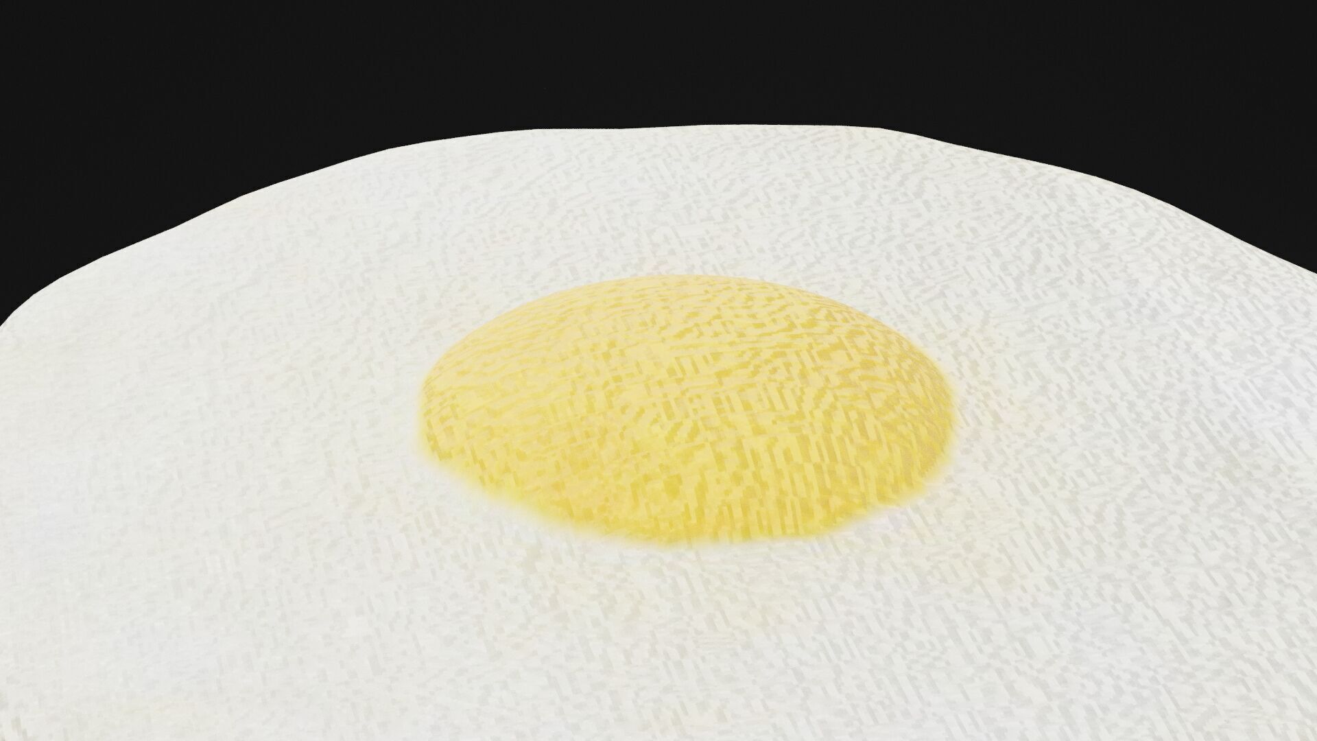 Fried Eggs Low-poly 3D model_4