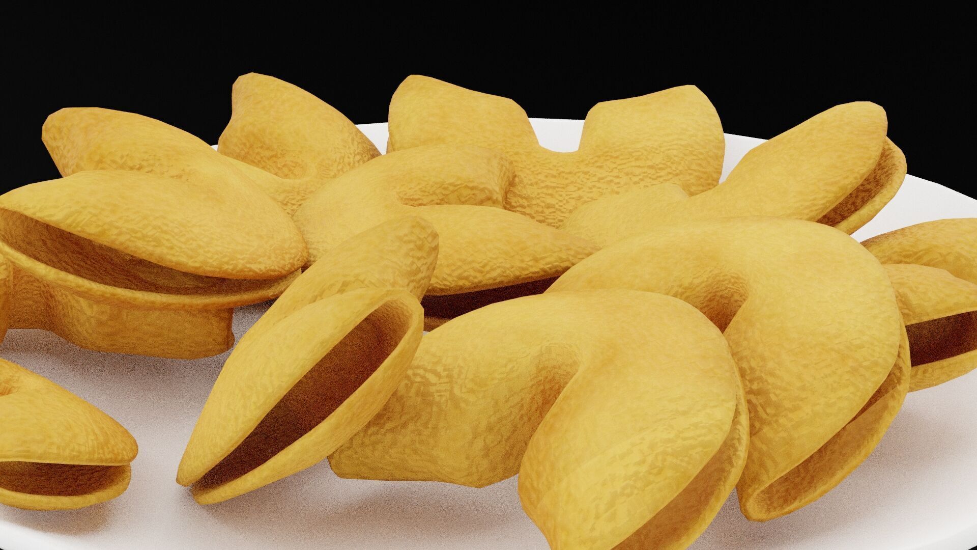 Fortune Cookies Low-poly 3D model_4