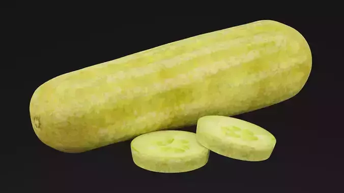 Cucumber Pickles Low-poly 3D model