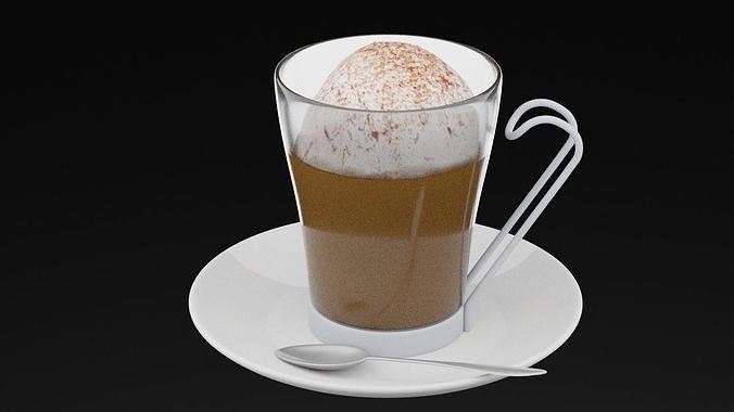 Coffee With Cream Cup 3D model