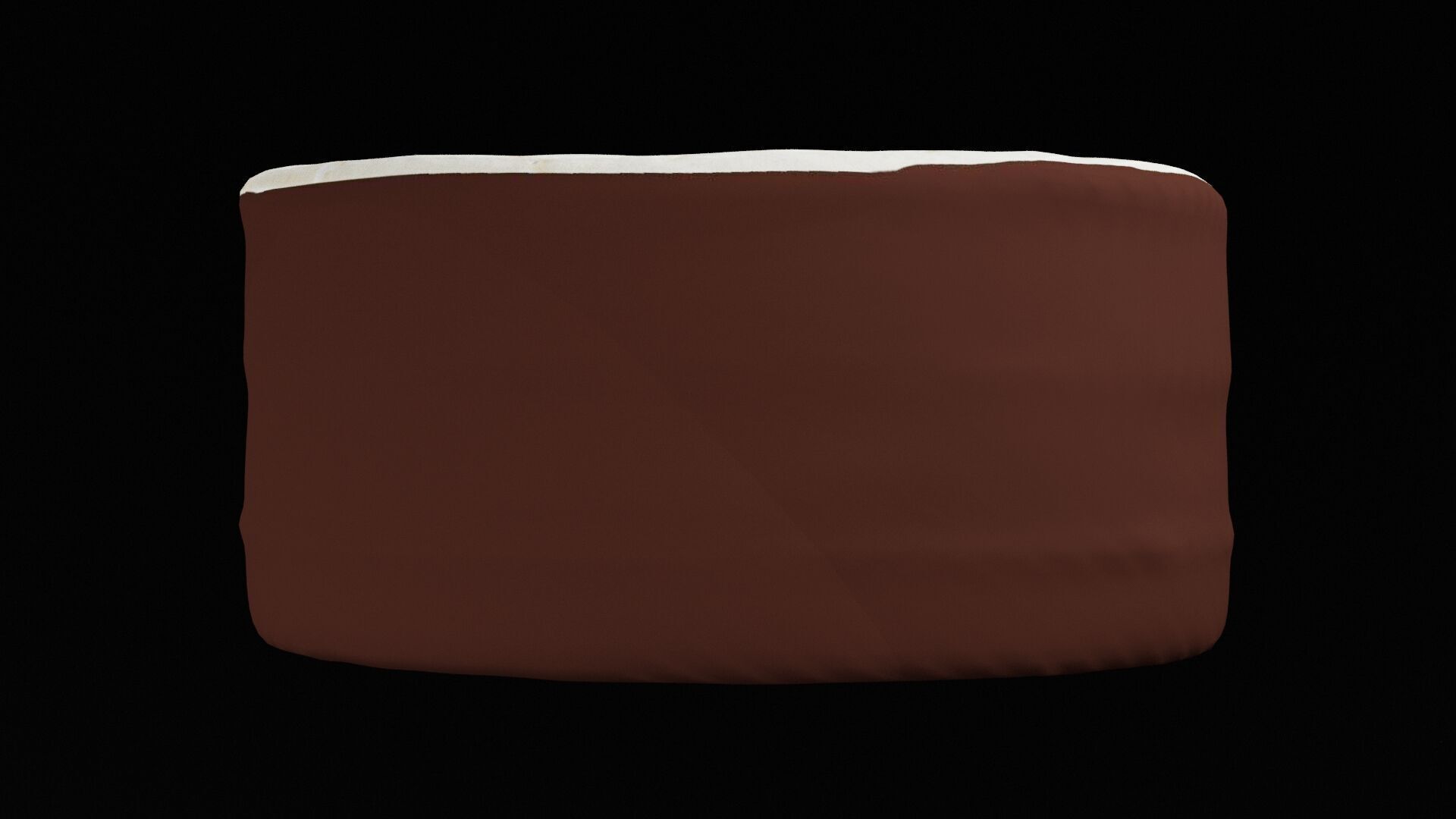 Chocolate With White Cream Cake Low-poly 3D model_2