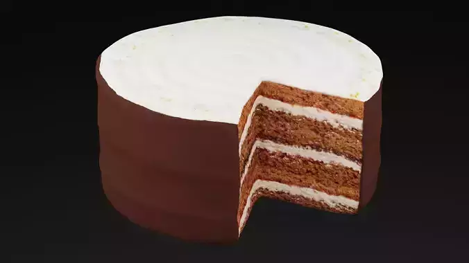 Chocolate With White Cream Cake