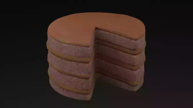 Chocolate With Chocolate Cream Cake