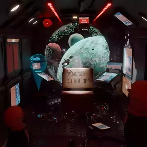 FREE Abandoned Space Station Scene Free 3D model