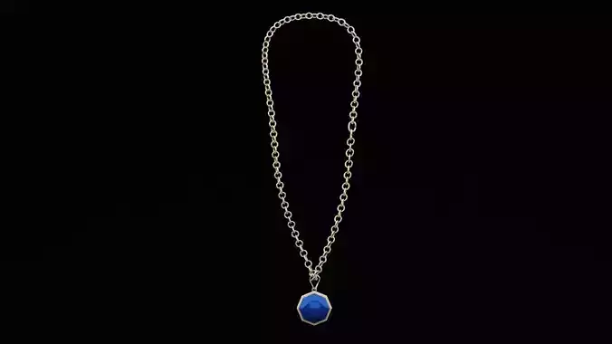 Blue Pendant Necklace
