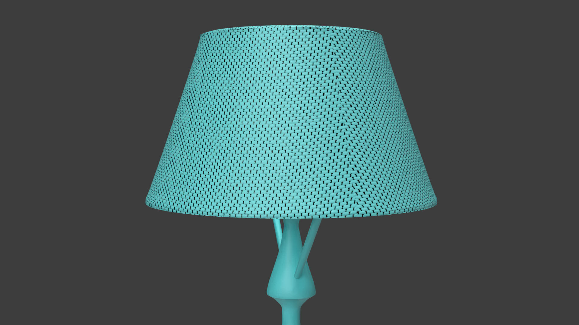 Lampshade Lamp Low-poly 3D model_2