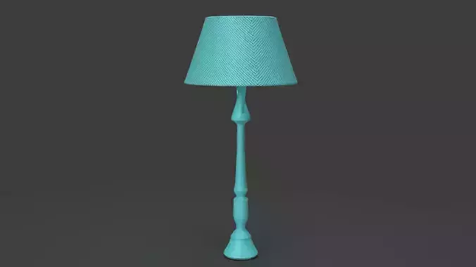 Lampshade Lamp Low-poly 3D model