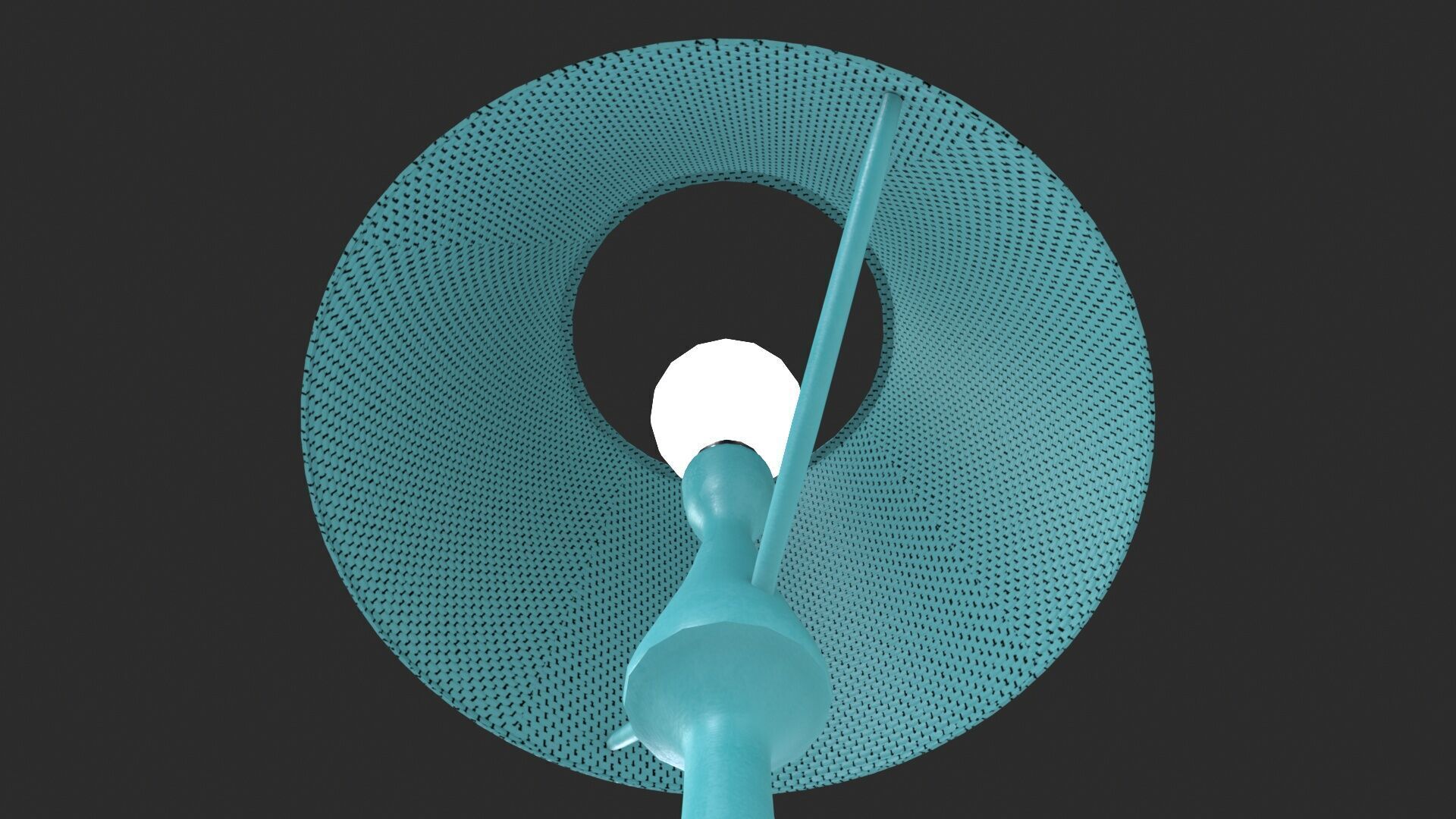 Lampshade Lamp Low-poly 3D model_6