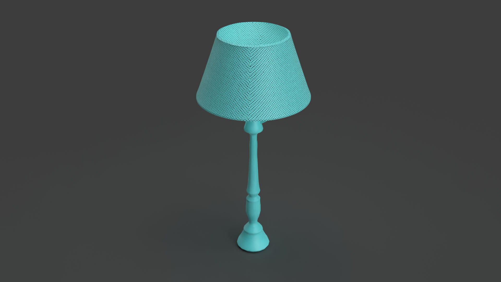 Lampshade Lamp Low-poly 3D model_4