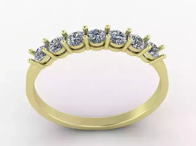 Womens diamond track Eternity ring for CNC or 3D print model 3D print model