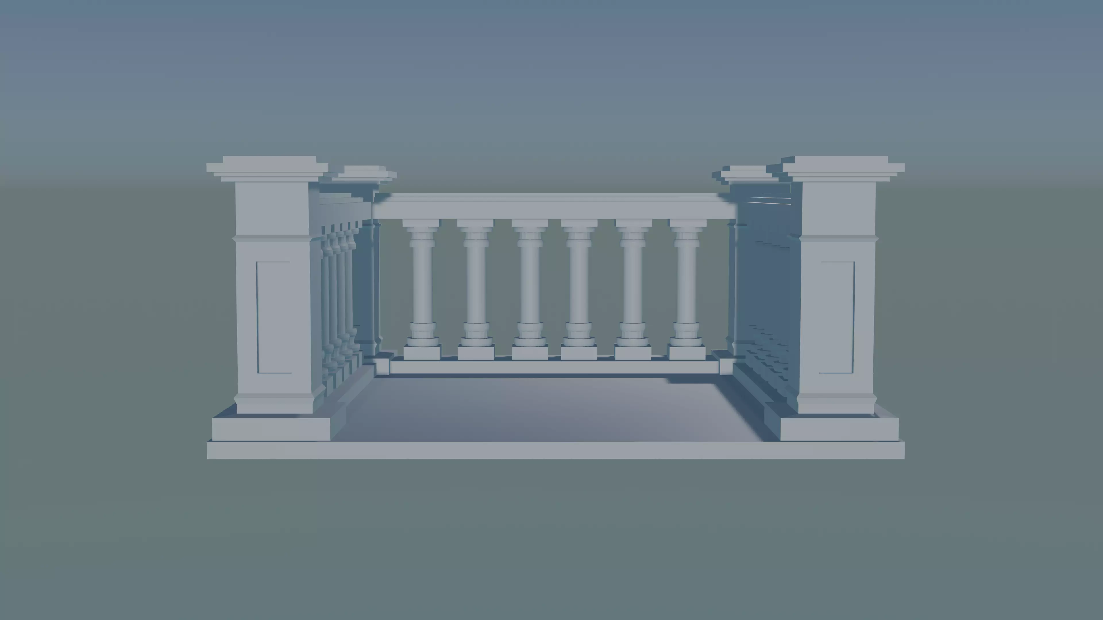 Concrete Balustrade 3D print model