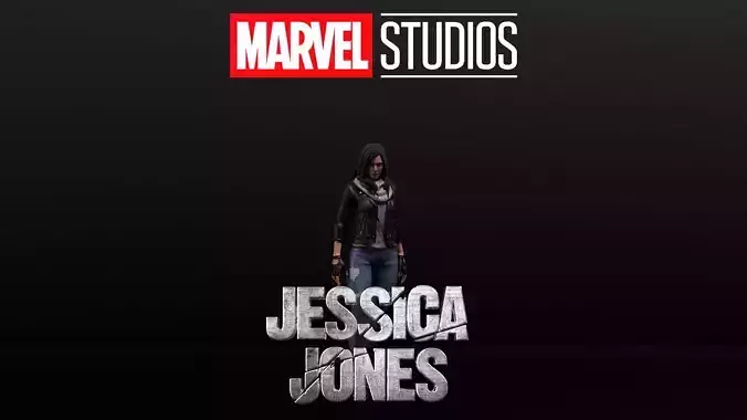 Jessica Jones Low-poly 3D model
