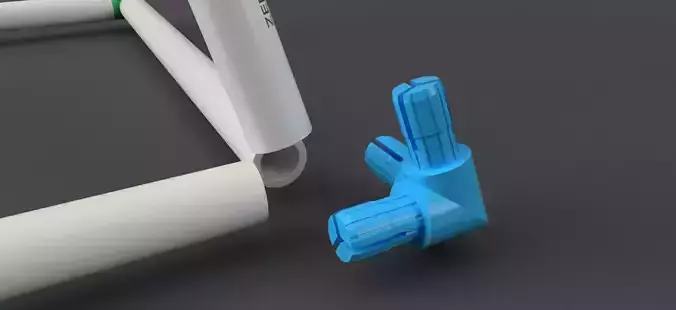 Russian Pyramid PVC Corner Joints 3D print model