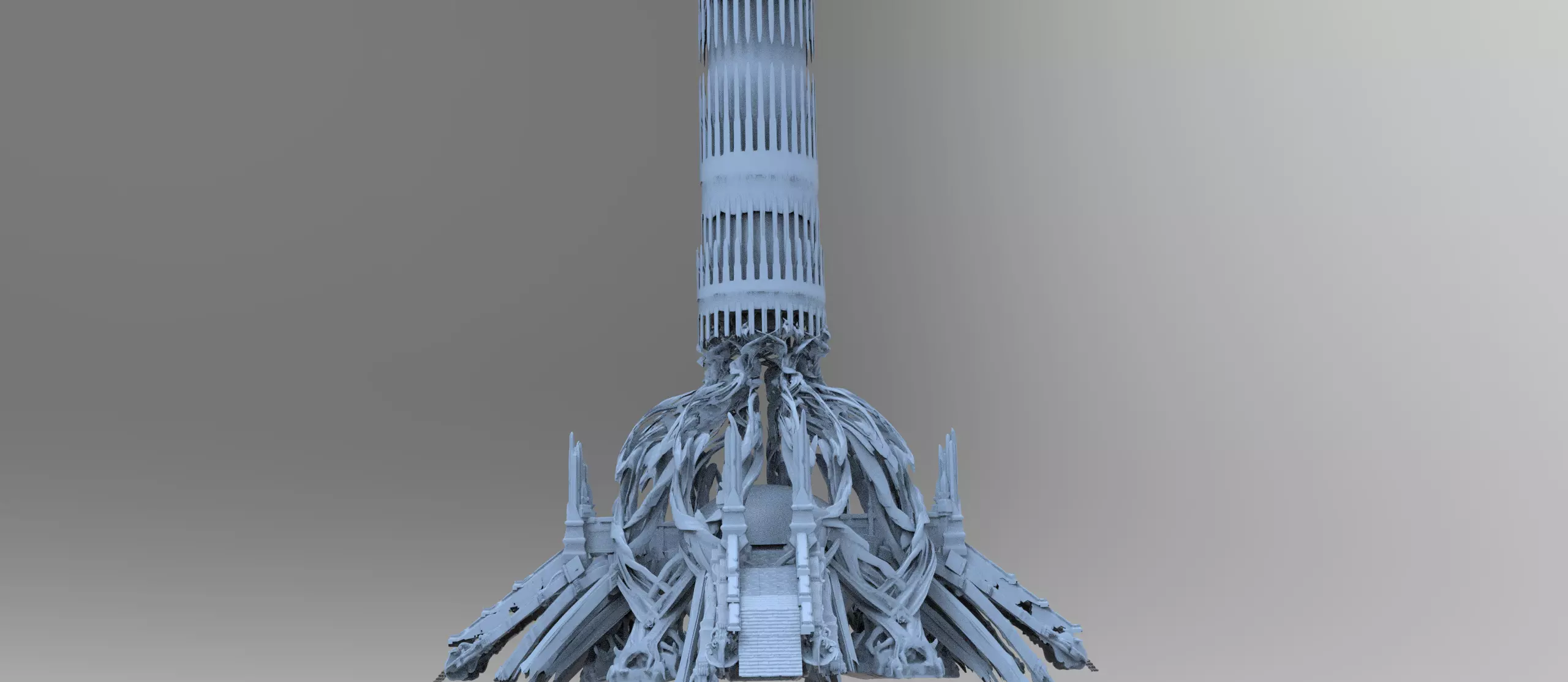 Nightshade Tower Fantasy baroque 3D model