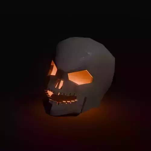 Low Poly Skull