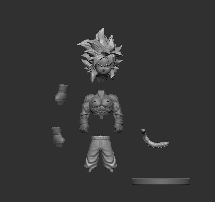 Goku ssj4 Daima 3D print model_2