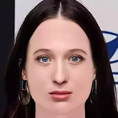 Sophie Lowe Head - No Hair - Low poly head for game Low-poly 3D model