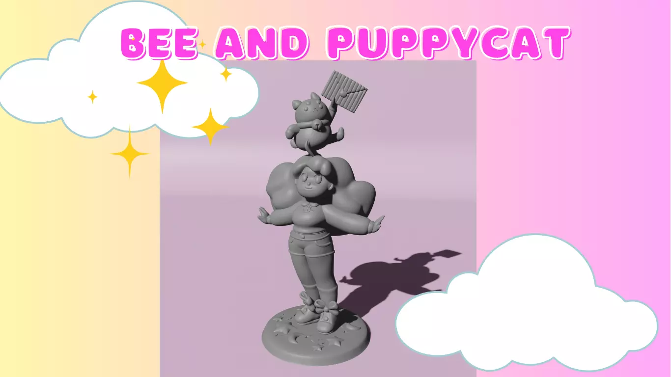 Bee and Puppycat Model Free 3D print model