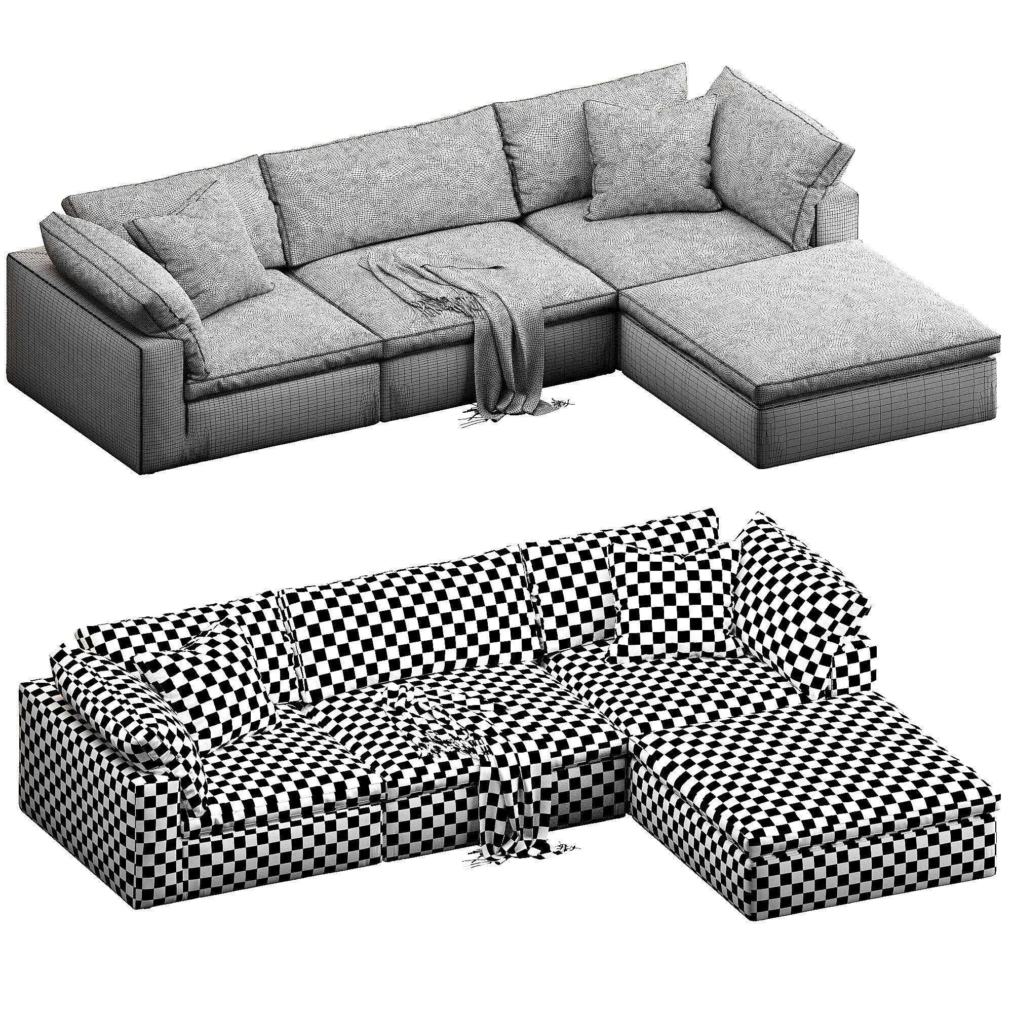 Restoration Hardware Cloud 3D model_7