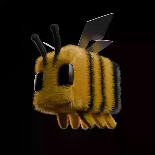 the bee from minecraft 3D model