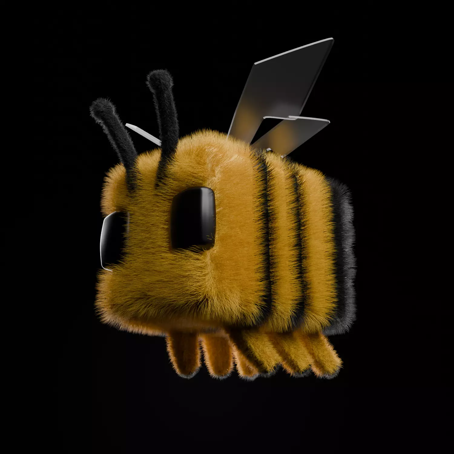 the bee from minecraft 3D model