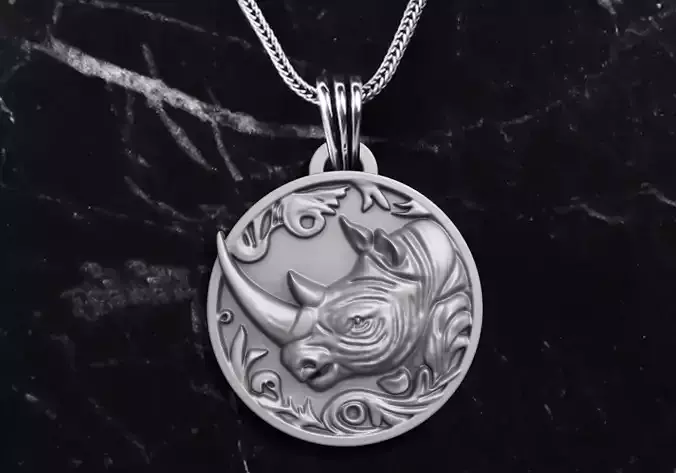 RHINO PENDANT 3D print model