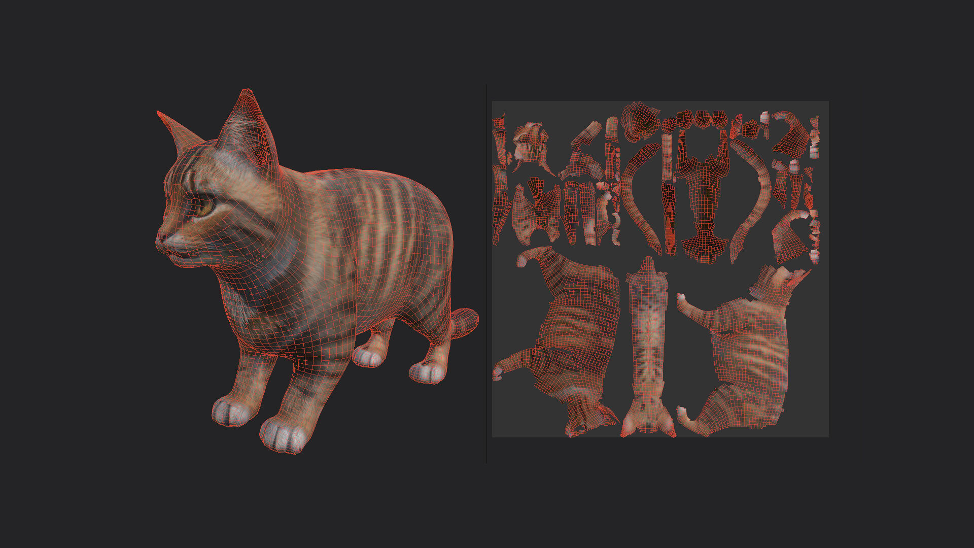 Cat 3D Model 001 Low-poly 3D model_15