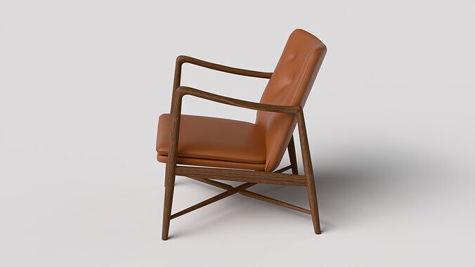 Fireplace Chair 3D model 5