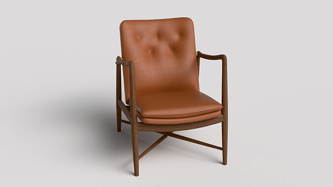 Fireplace Chair 3D model 2