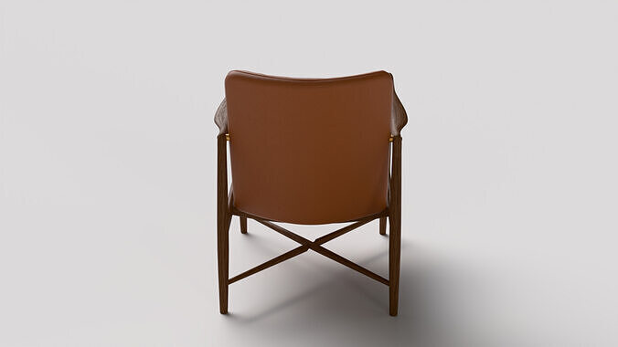 Fireplace Chair 3D model 7