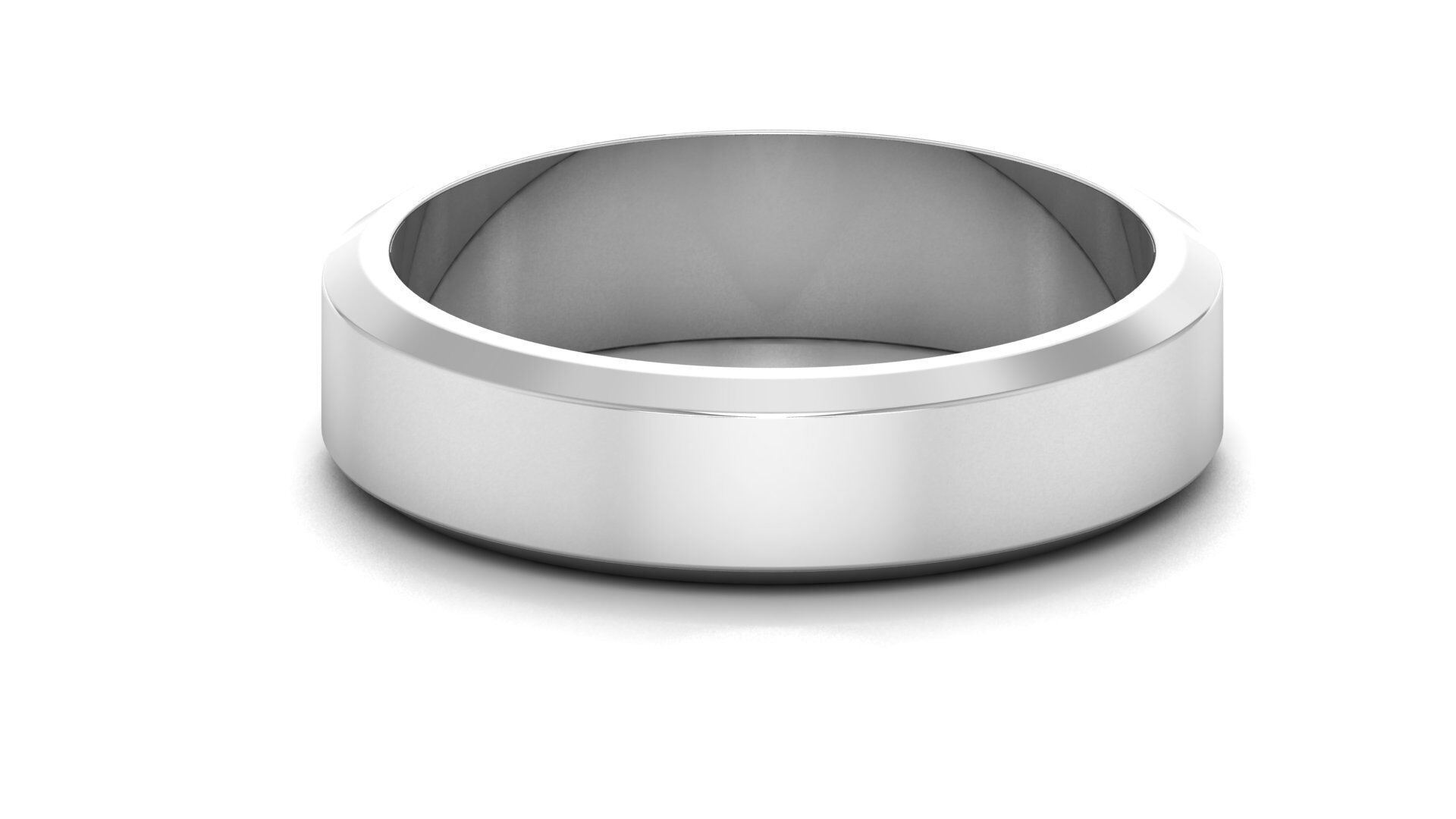 Plain Gold Band Ring 3D print model_18