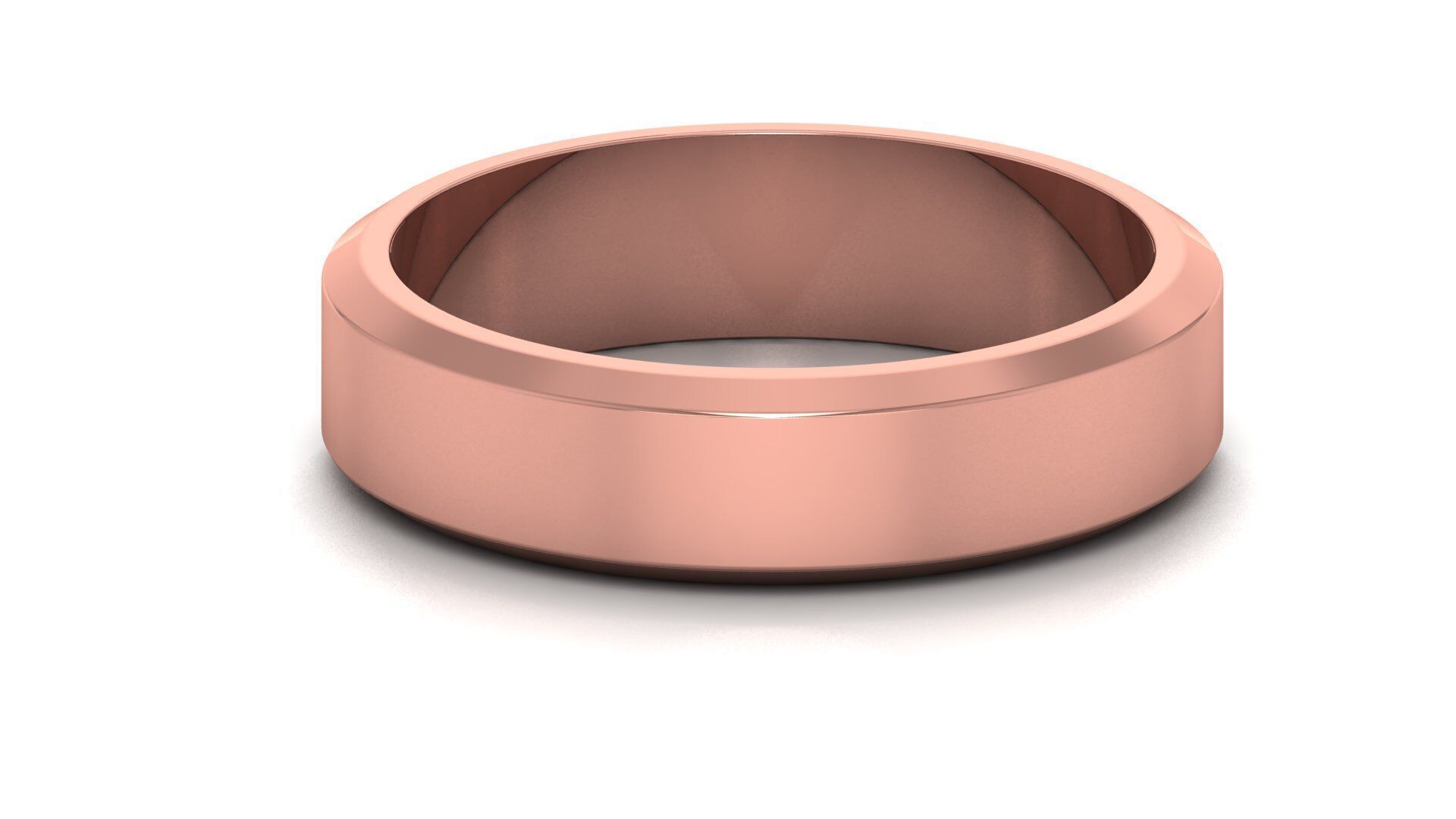 Plain Gold Band Ring 3D print model_17